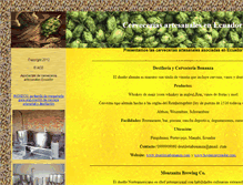 Tablet Screenshot of cervezaartesanalecuador.com
